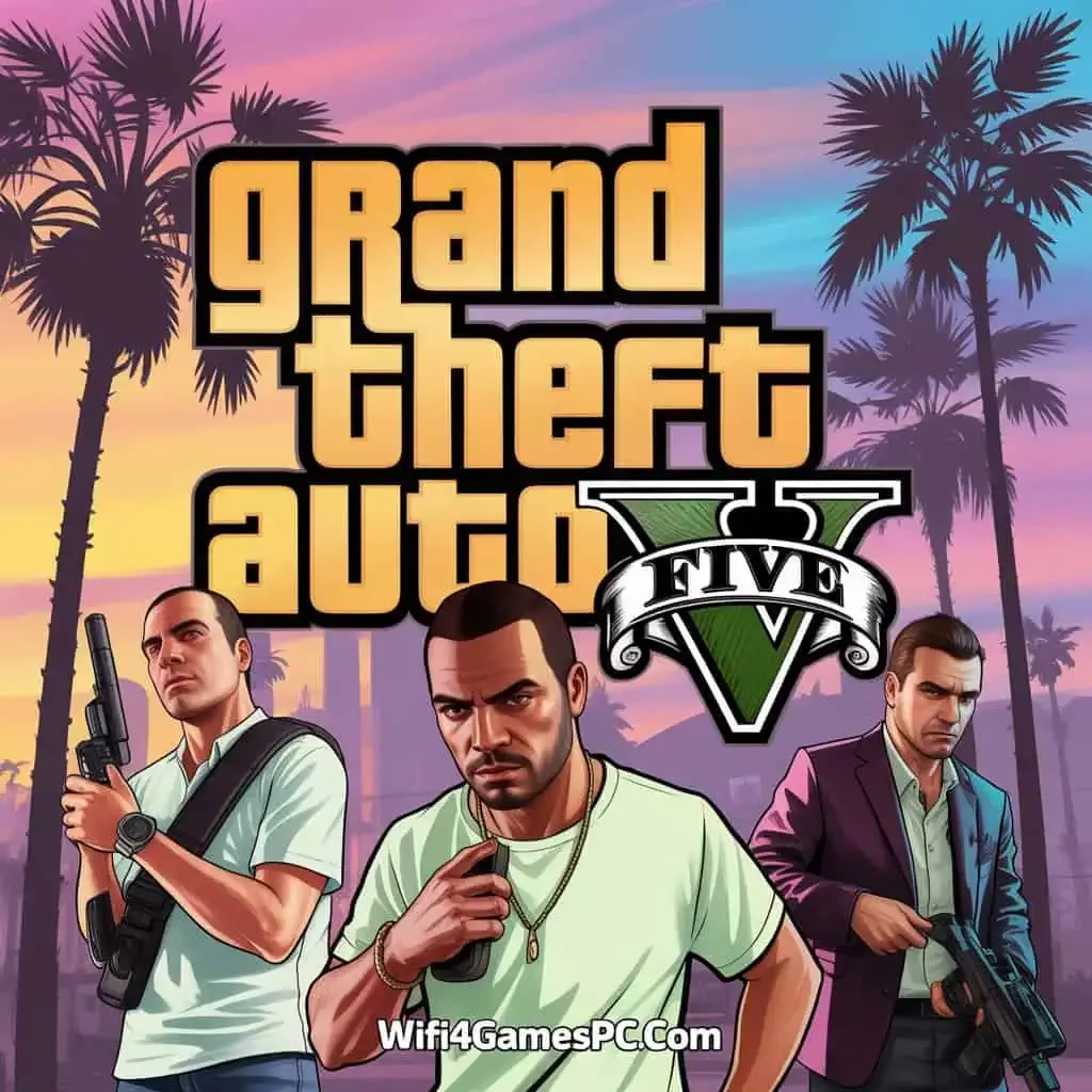 تحميل لعبة جاتا 5 GTA للكمبيوتر من ميديا فاير + الأونلاين